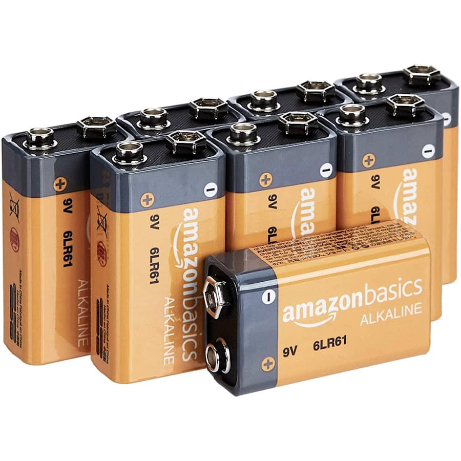 AmazonBasics 9V Alkaline Batteries 8-Pack for $8.04 via Sub & Save AmazonBasics 9V Alkaline Batteries 8-Pack for $8.04 via Sub & Save