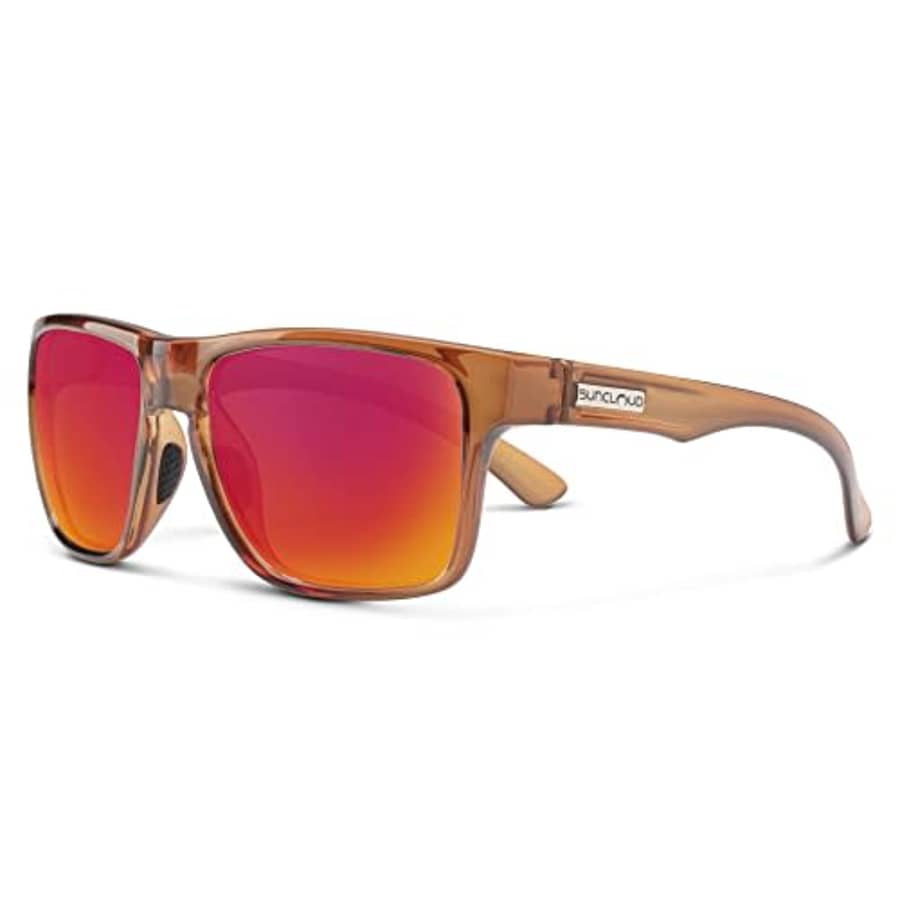 Suncloud Rambler Sunglasses (Crystal Amber/Polar Red Mirror, One Size) for $44