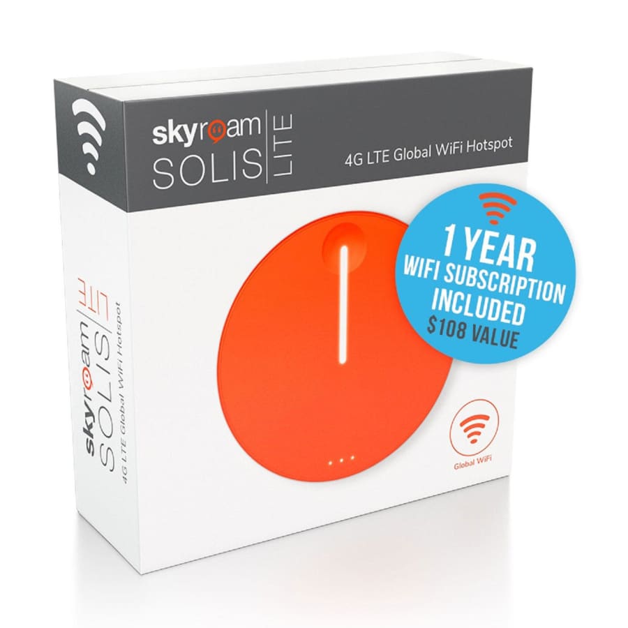 Skyroam Solis Lite Wi-Fi Hotspot + 1 Year GoData Subscription for $150 for members