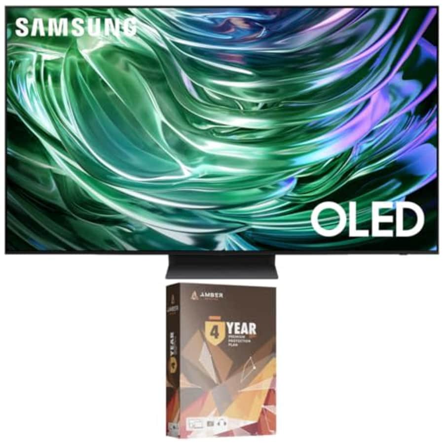 SAMSUNG QN55S90DAFXZA 55 Inch 4K OLED Smart TV with Dolby Atmos and 4 Year Amber Protection Plan for $1,498