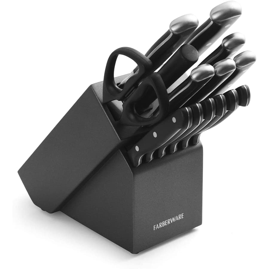 Farberware Forged Triple Riveted Knife Block 15-Piece Set for $119