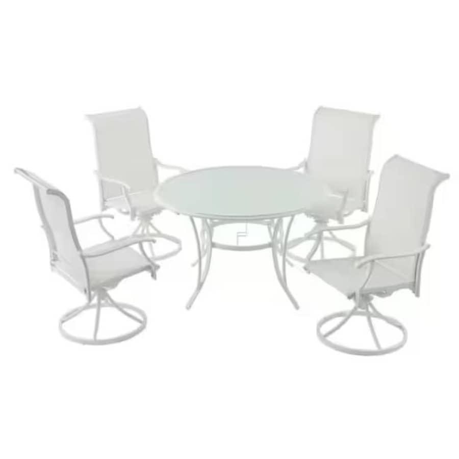 Hampton Bay Riverbrook Outdoor Dining Chairs 4-Pack for $157 Hampton Bay Riverbrook Outdoor Dining Chairs 4-Pack for $157