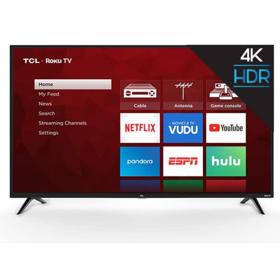 TCL 4-Series 55" 4K HDR LED UHD Roku Smart TV for $268 TCL 4-Series 55" 4K HDR LED UHD Roku Smart TV for $268
