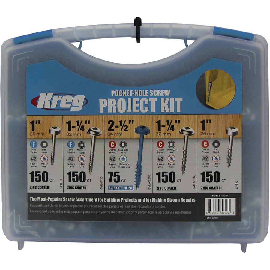 Kreg SK03 Pocket-Hole Screw Kit for $34