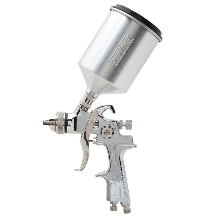 DeWalt Gravity Feed HVLP Air Spray Gun w/ 600cc Aluminum Cup for $60