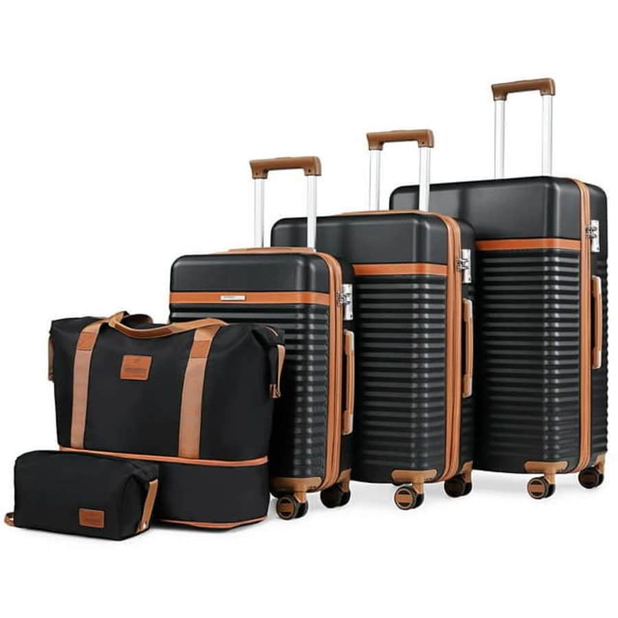 Joyway 3-Piece Hardside Spinner Luggage Set w/ 2-Piece Duffel Set for $140 Joyway 3-Piece Hardside Spinner Luggage Set w/ 2-Piece Duffel Set for $140
