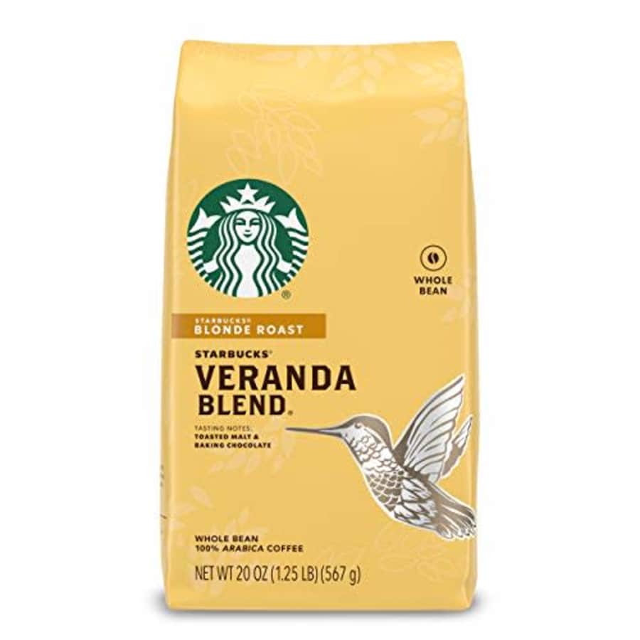 Starbucks Blonde Roast Whole Bean Coffee Veranda Blend 100% Arabica 1 bag (20 oz.) for $47