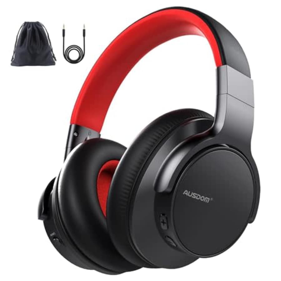 AUSDOM Bluetooth Noise Cancelling Headphones: E7 Wireless Over Ear ANC Headphones with Microphone, for $30 AUSDOM Bluetooth Noise Cancelling Headphones: E7 Wireless Over Ear ANC Headphones with Microphone, for $30