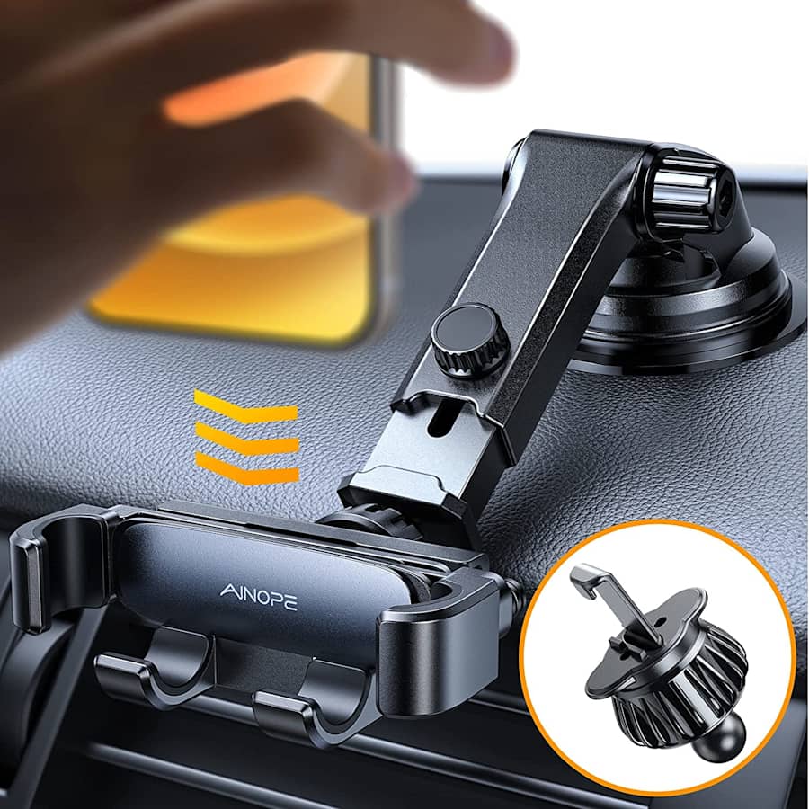 Ainope Gravity Car Phone Mount for $25