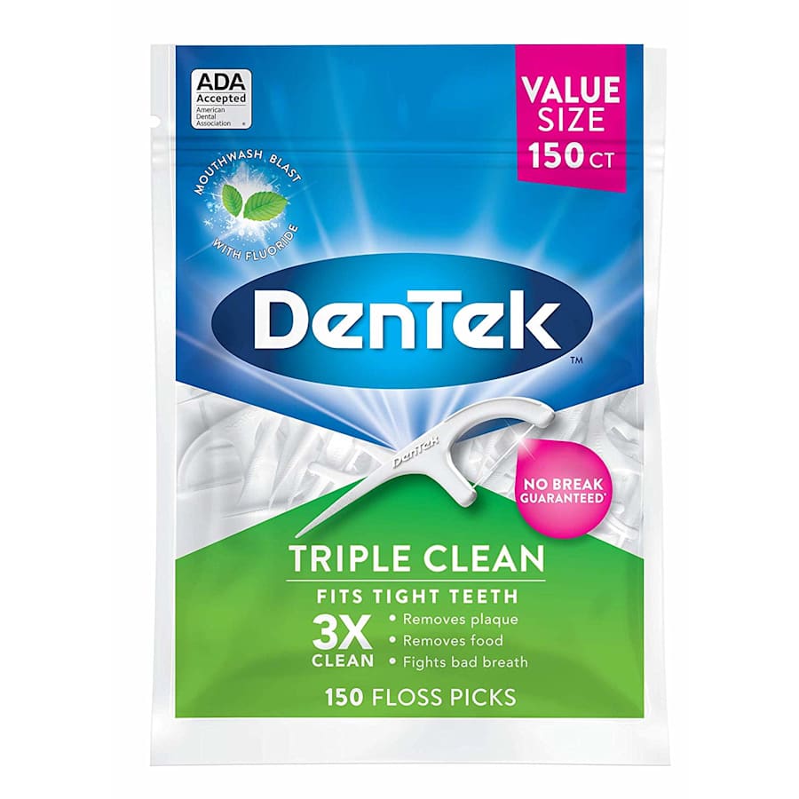 DenTek Triple Clean Floss Pick 150-Pack for $2