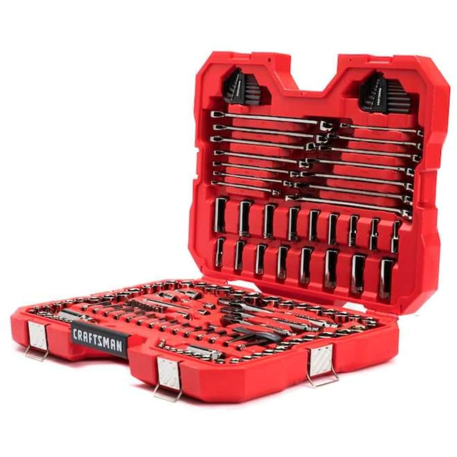 Craftsman 150-Piece Standard and Metric Gunmetal Chrome Mechanics Tool Set for $149