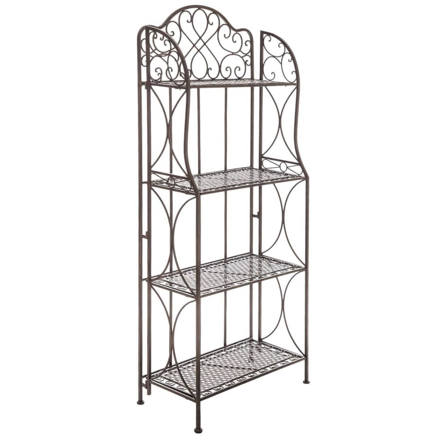 Antique Bronze Four-Tiered Baker's Rack for $119 Antique Bronze Four-Tiered Baker's Rack for $119