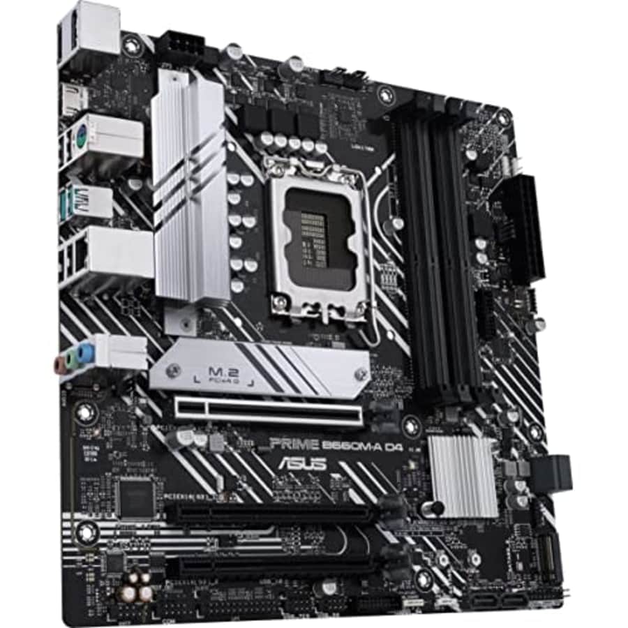 ASUS Prime B660M-A D4 LGA 1700(Intel 12th Gen) mATX Motherboard (PCIe 4.0, DDR4,2xM.2 Slots, 1Gb for $219