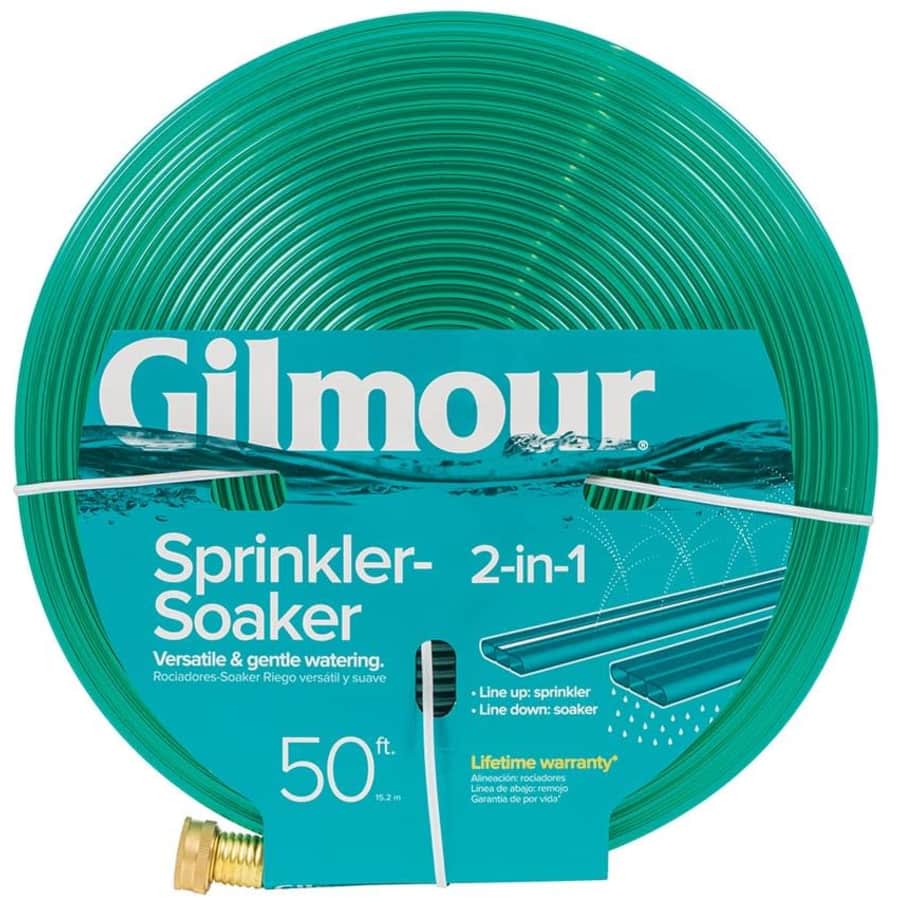 Gilmour 50-Foot 2-in-1 Sprinkler-Soaker Hose for $26