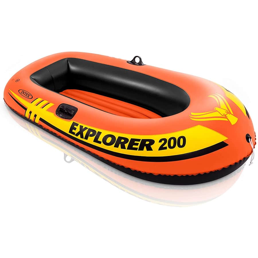 Intex Explorer 200 2-Person Inflatable Boat for $18