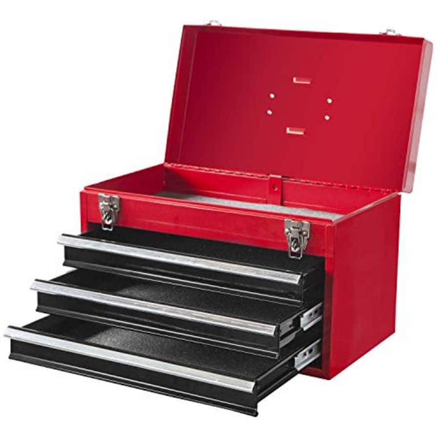 TCE ATBD134U-RB Torin Rolling Garage Workshop Tool Organizer: Detachable 3 Drawer Tool Chest with for $155