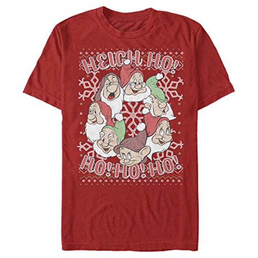 Disney Men's T-Shirt, RED, Small for $13