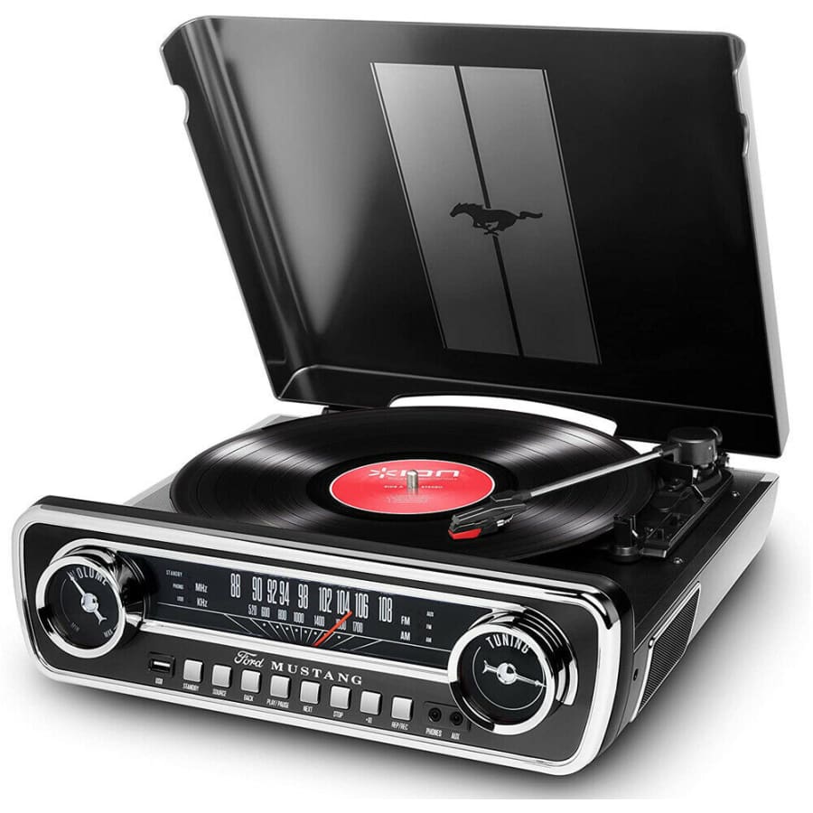 Ion Audio Mustang LP 4-in-1 Classic Car-Styles Music Center for $90