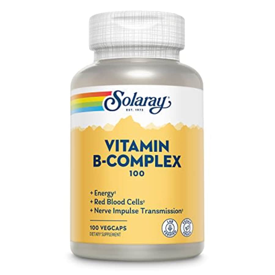 Solaray Vitamin B-Complex 100 mg, Healthy Energy, Blood Cell Formation & Nerve Impulse Transmission for $12 Solaray Vitamin B-Complex 100 mg, Healthy Energy, Blood Cell Formation & Nerve Impulse Transmission for $12