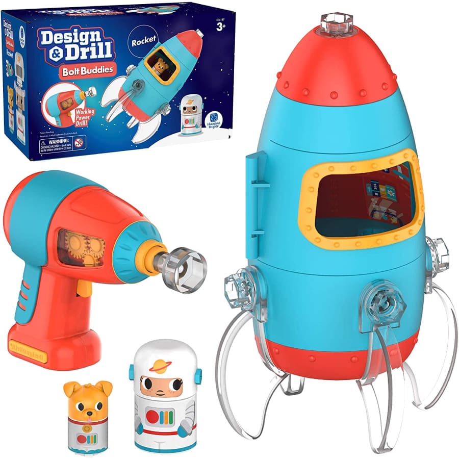 Educational Insights Design and Drill Bolt Buddies Rocket for $16