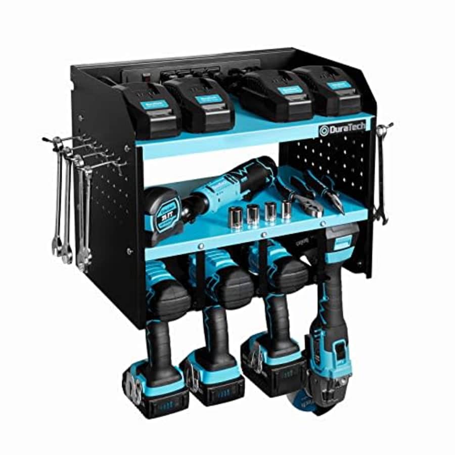 DURATECH Power Tool Organizer Wall Mount with Power Strip, Durable Power Tool Holder, Power Tool for $65 DURATECH Power Tool Organizer Wall Mount with Power Strip, Durable Power Tool Holder, Power Tool for $65