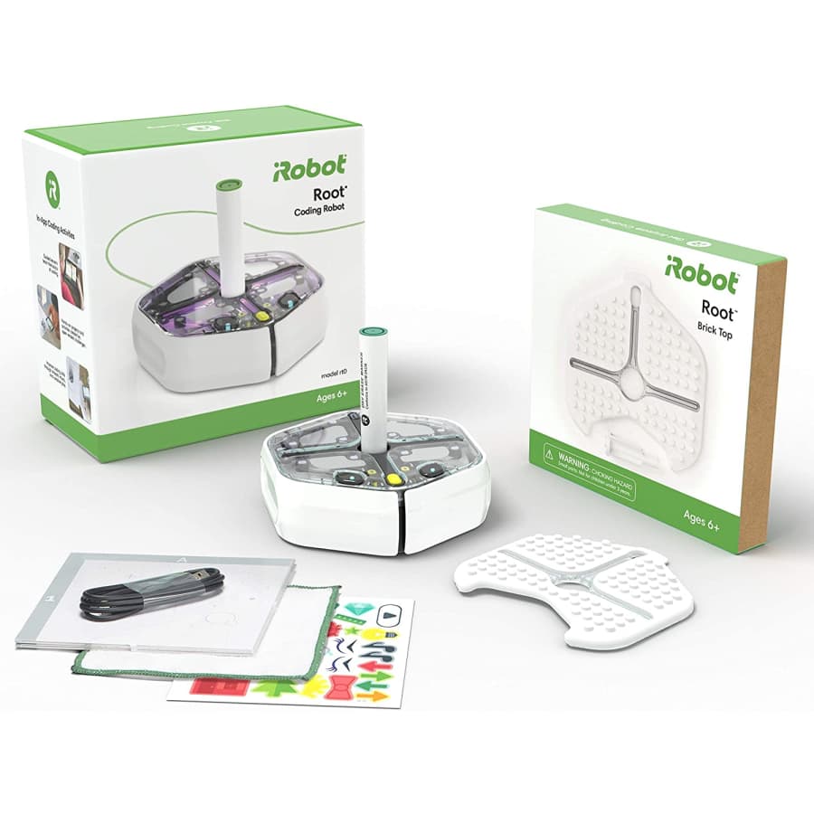 iRobot Root rt0 Coding Robot with Brick Top Holiday Bundle for $100 iRobot Root rt0 Coding Robot with Brick Top Holiday Bundle for $100