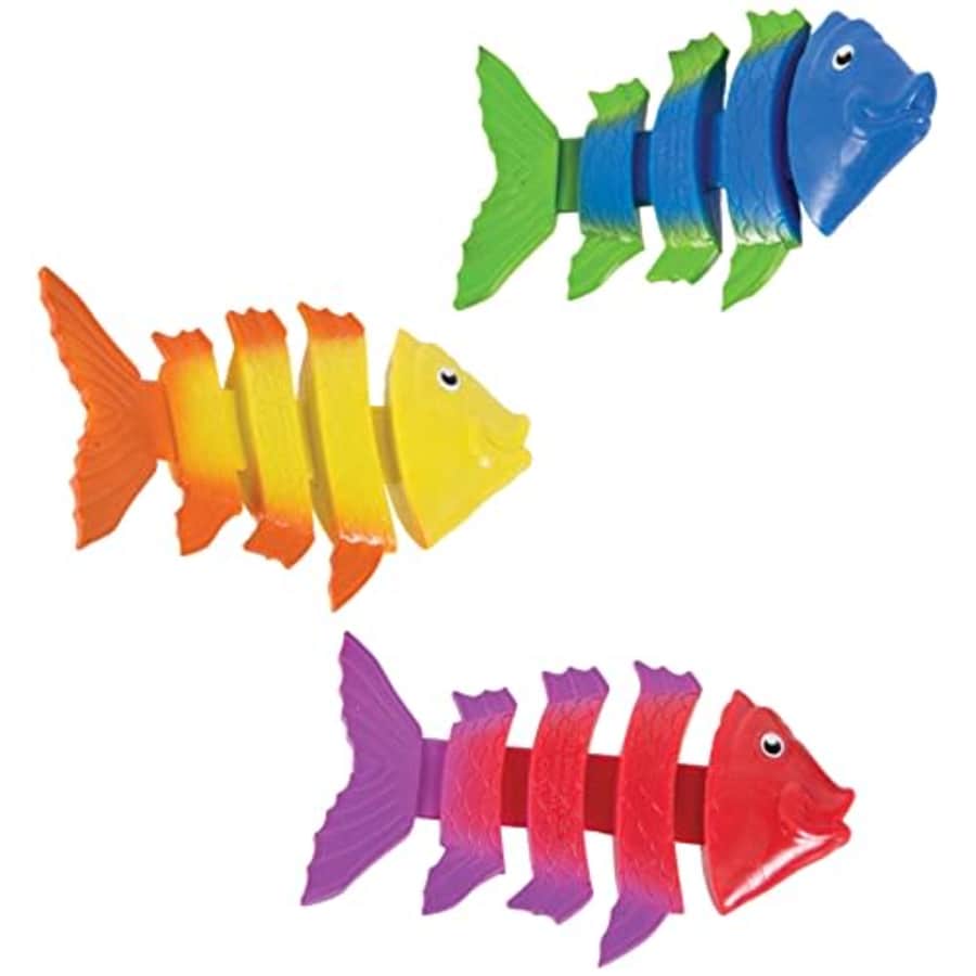 SwimWays Fish Styx Kids Fish-Shaped Pool Diving Toys (3 Pack), Bath Toys & Pool Party Supplies for for $5
