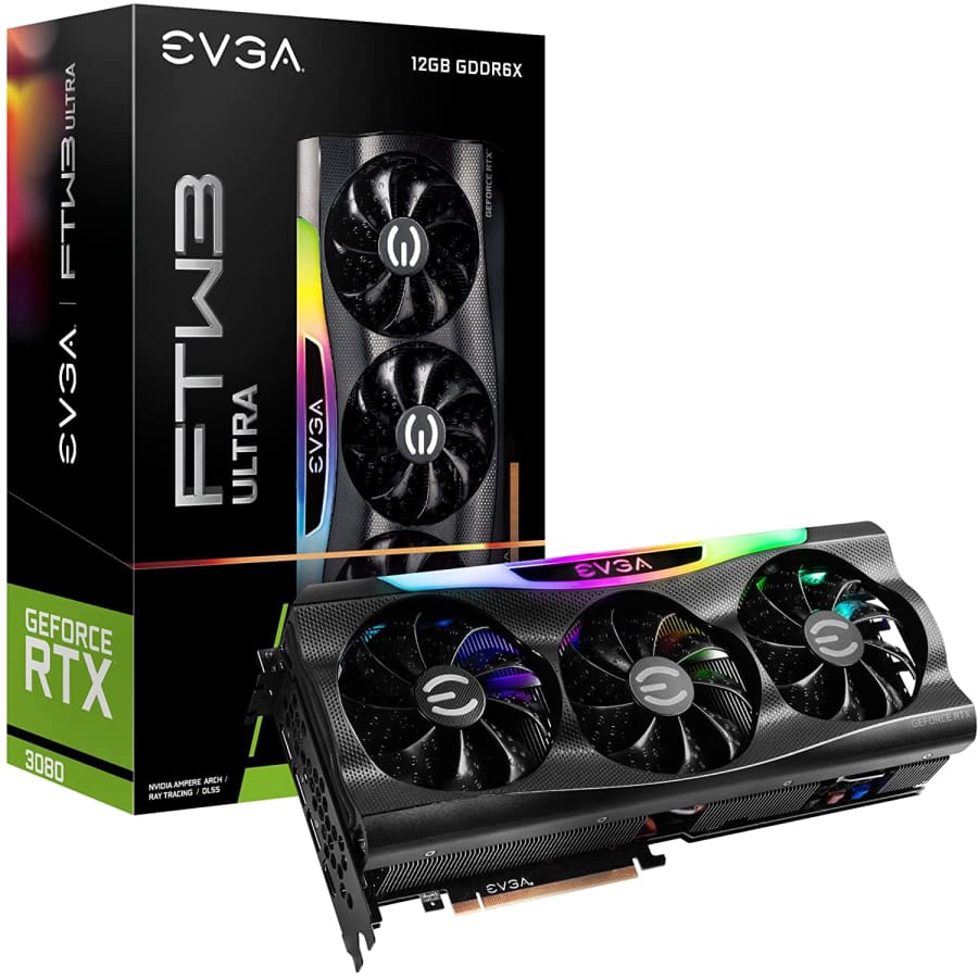 eVGA GeForce RTX 3080 FTW3 Ultra 12GB GDDR6X PCIe 4.0 Graphics Card for $880