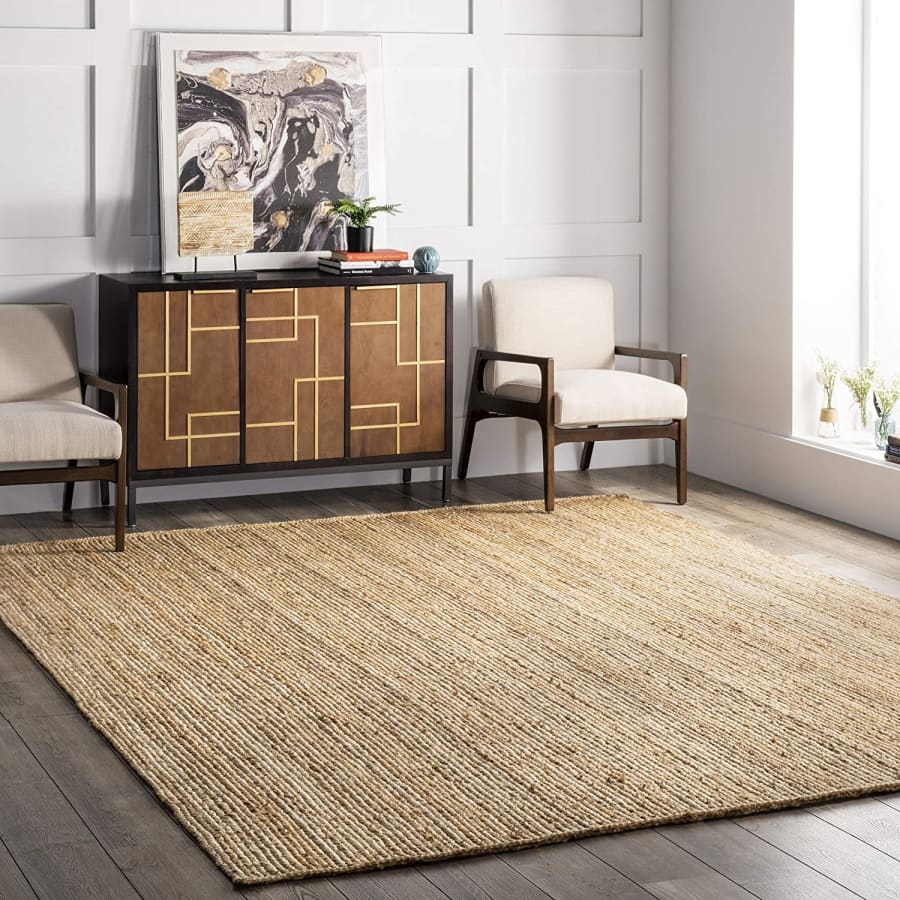 nuLOOM 5x8-Foot Rigo Hand Woven Jute Area Rug for $125