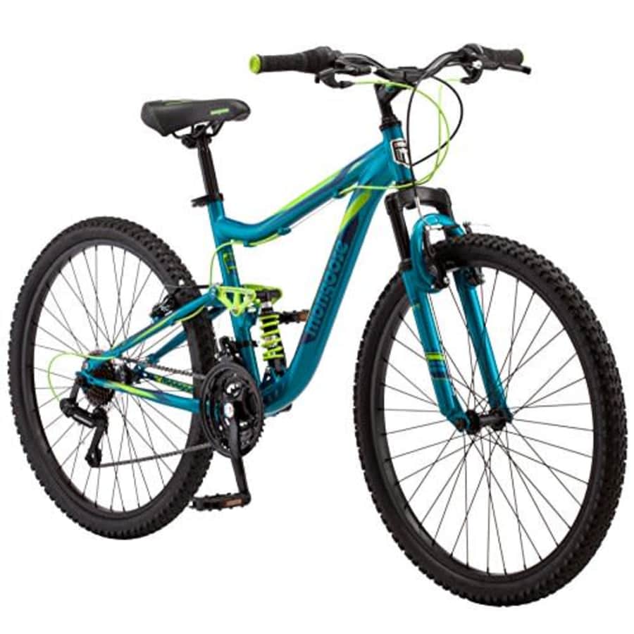 Mongoose Status 2.2 Womens Mountain Bike, 26-Inch Wheels, 21-Speed Shifters, Aluminum Frame, Dual for $309