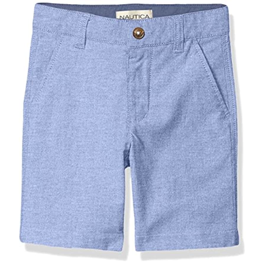 Nautica Boys' Flat Front Shorts, Light Cobalt, 16 for $23
