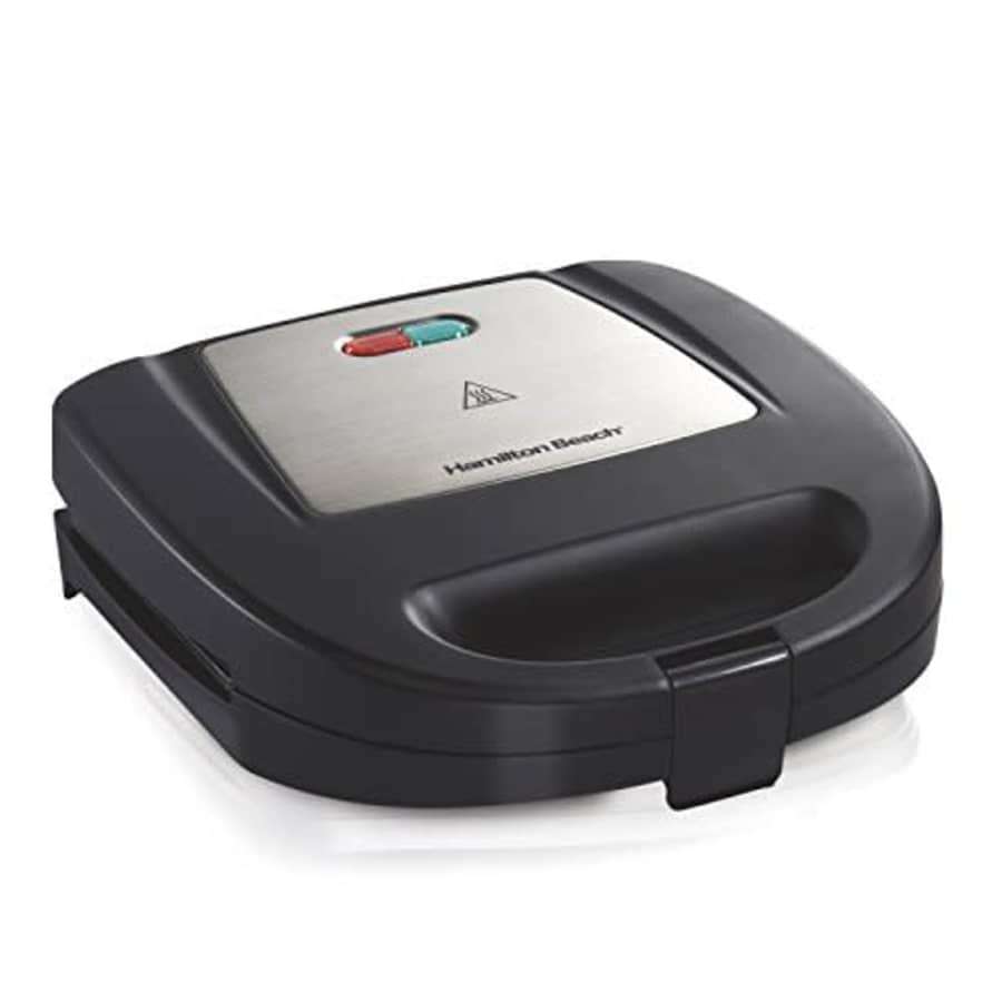 Hamilton Beach Sandwich Maker, Makes Omelettes and Grilled Cheese, 4 Inch, Easy to Store (25430), for $22 Hamilton Beach Sandwich Maker, Makes Omelettes and Grilled Cheese, 4 Inch, Easy to Store (25430), for $22