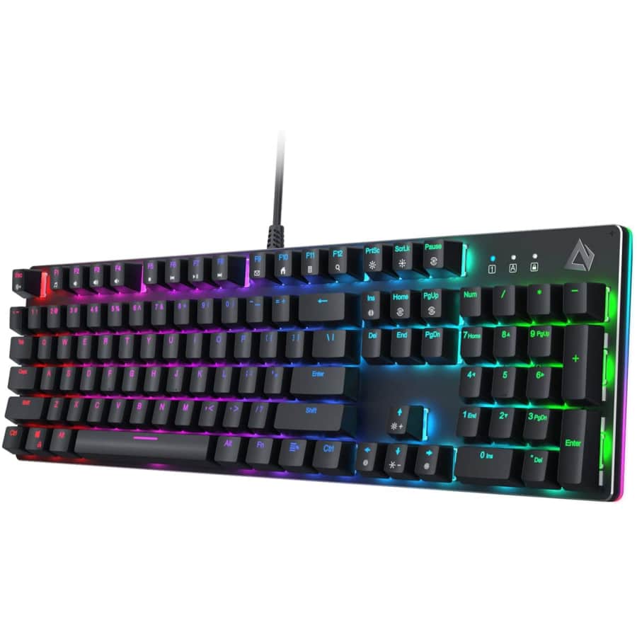 Aukey RGB Mechanical Gaming Keyboard for $26