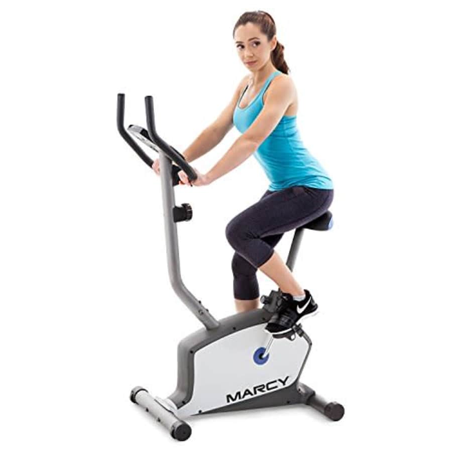 Marcy Upright Exercise Bike with Adjustable Seat and 8 Magnetic Resistance Preset Levels for $161 Marcy Upright Exercise Bike with Adjustable Seat and 8 Magnetic Resistance Preset Levels for $161