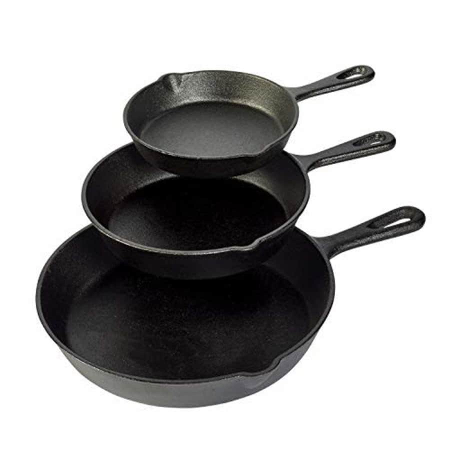 Tabletops Basic Essentials Pre-Seasoned Cast Iron Skillet Best Heavy-Duty Professional Restaurant for $35