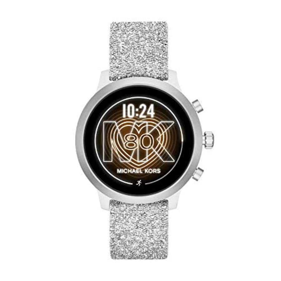 Michael Kors Access Women's MKGO Touchscreen Aluminum and Silicone Smartwatch, White with Swarvoski for $149 Michael Kors Access Women's MKGO Touchscreen Aluminum and Silicone Smartwatch, White with Swarvoski for $149
