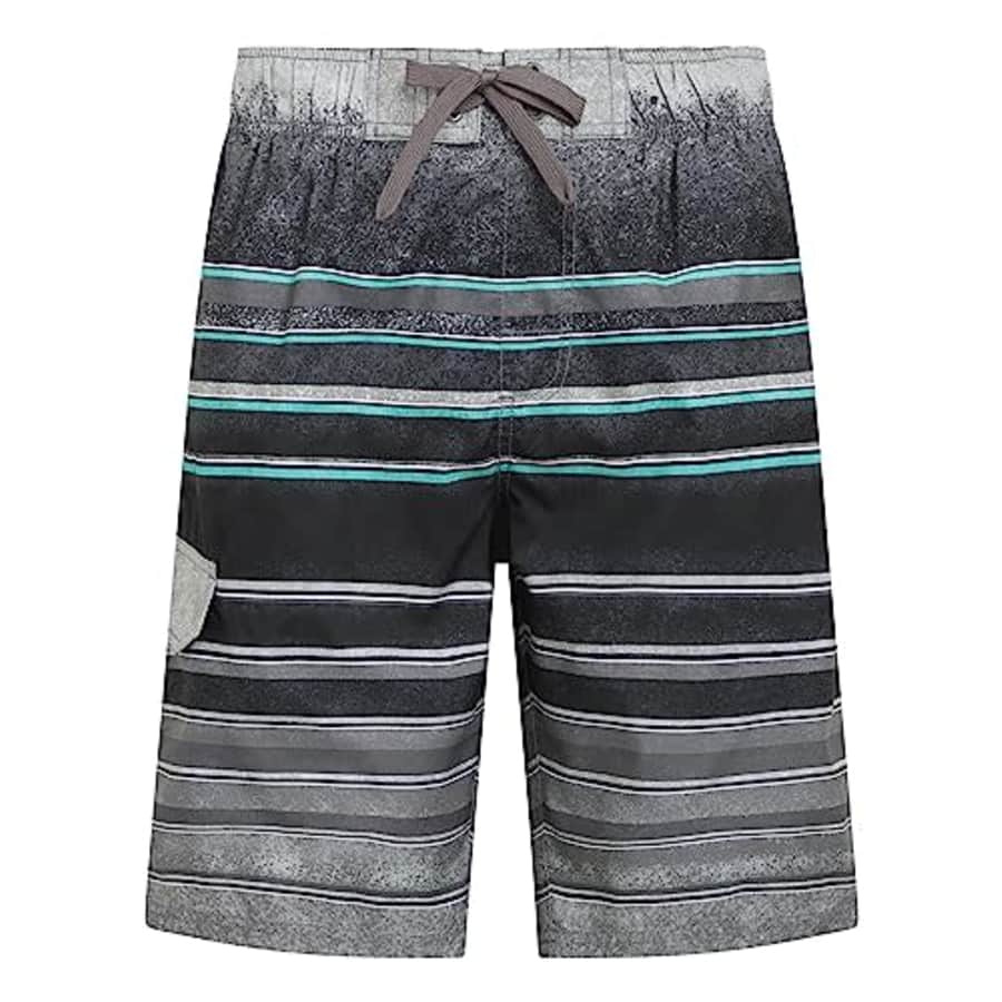 Kanu Surf Men's Standard Infinite Swim Trunks (Regular & Extended Sizes), Windsurf Black/Grey for $16 Kanu Surf Men's Standard Infinite Swim Trunks (Regular & Extended Sizes), Windsurf Black/Grey for $16