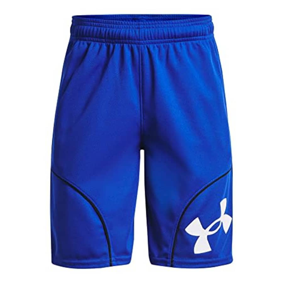 Under Armour boys Perimeter Basketball Shorts, Royal (400)/White, Youth X-Large for $30
