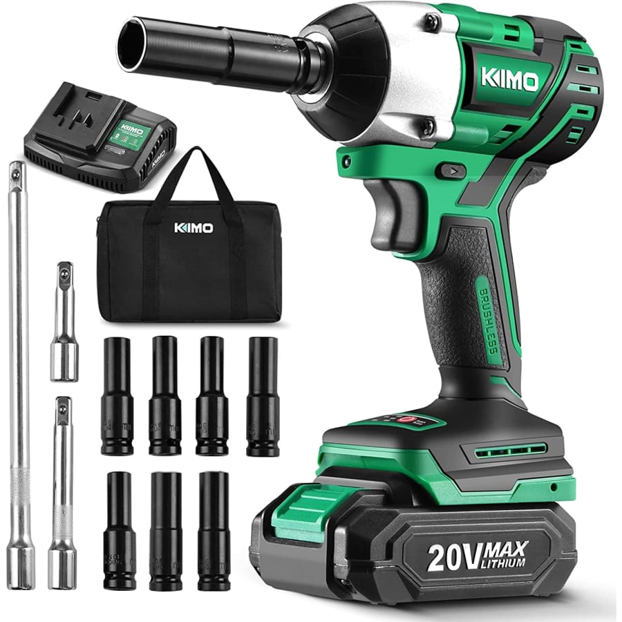 Kimo 20V Cordless Impact Wrench Set for $60 Kimo 20V Cordless Impact Wrench Set for $60