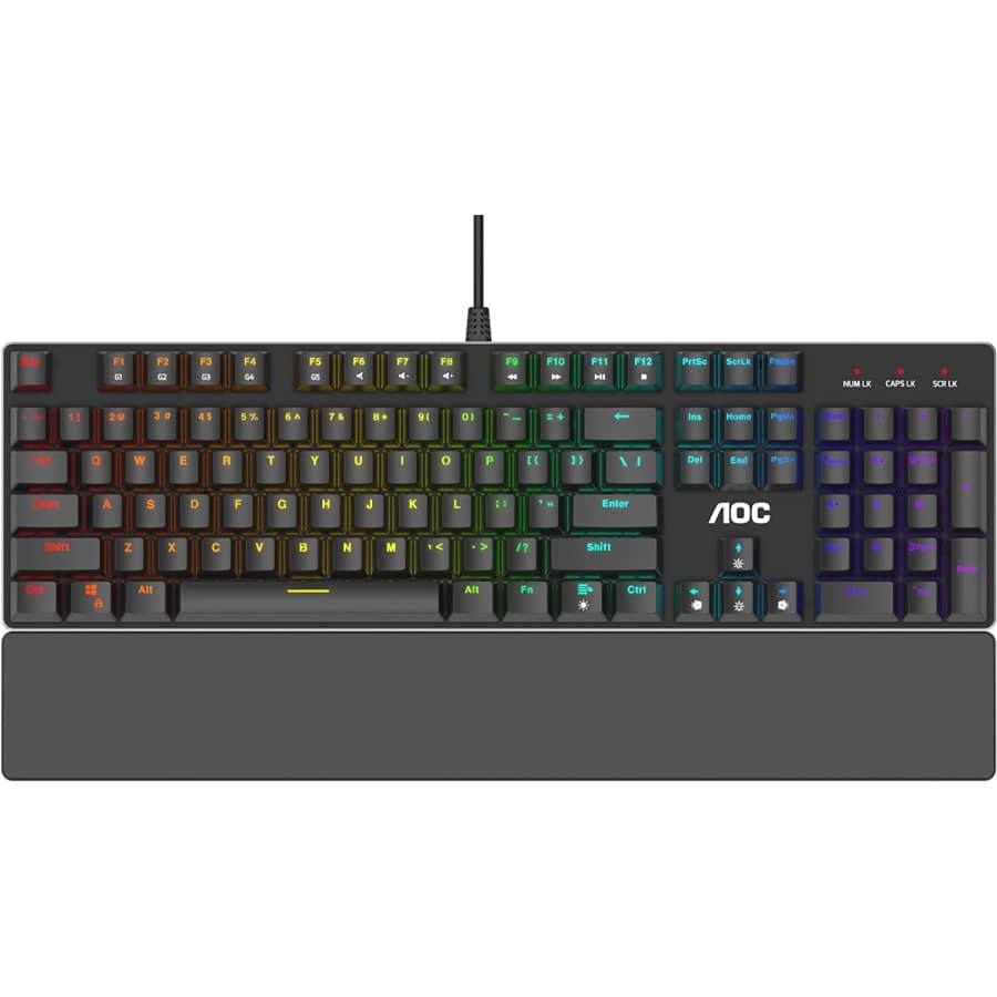 AOC Gaming Full RGB Wired Mechanical Keyboard for $20