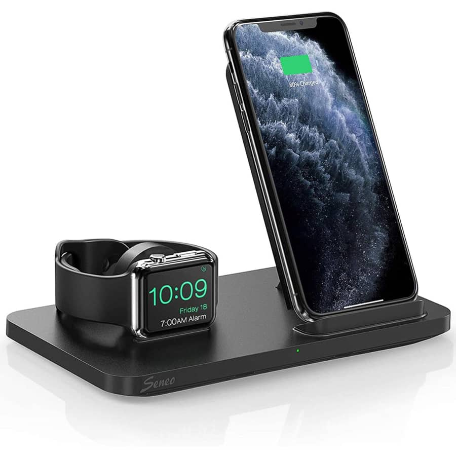 Seneo WaveMat 193 2-in-1 Wireless Charging Station for $16