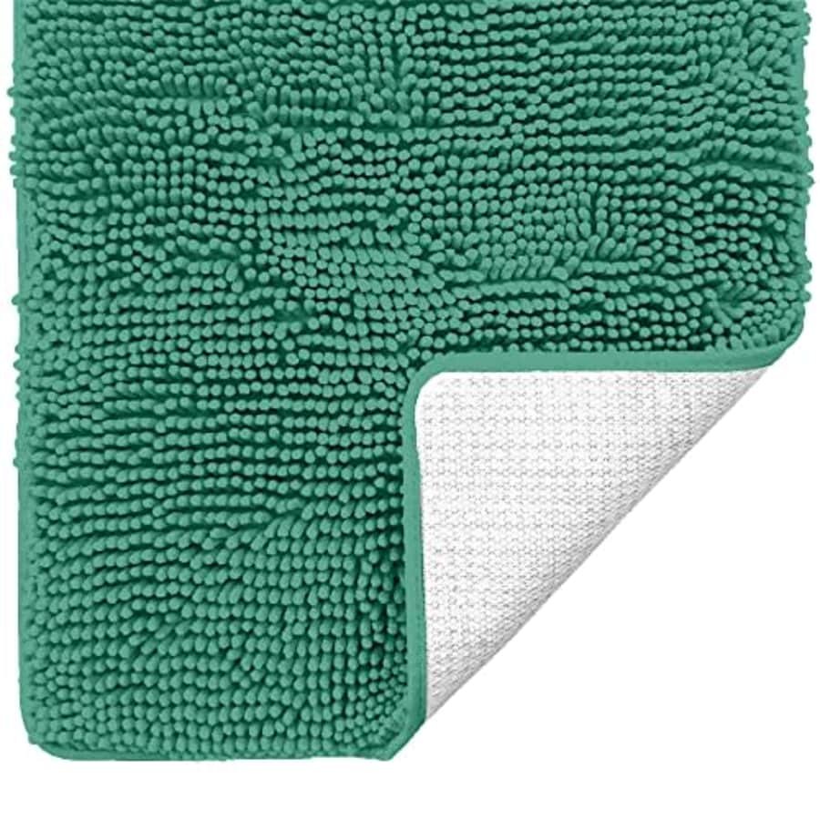 Gorilla Grip Soft Absorbent Plush Bath Rug Mat, 54x24, Microfiber Dries Quickly, Luxury Chenille for $14