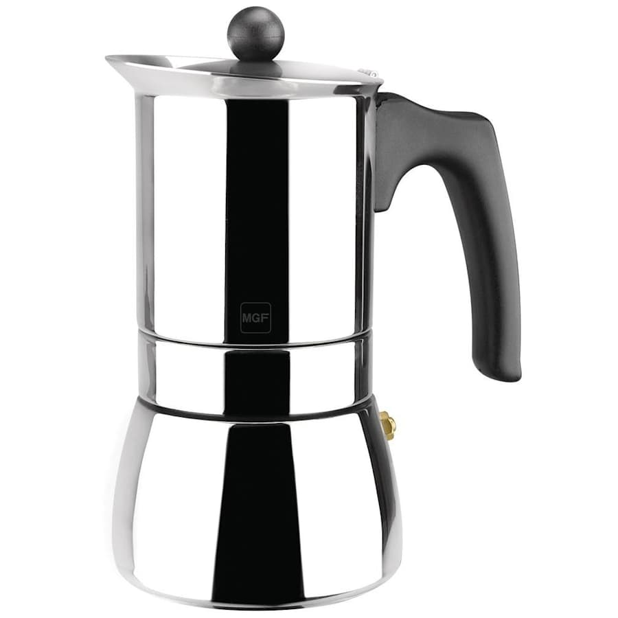 Magefesa Genova 10-Cup Stainless Steel Espresso Coffee Maker for $40