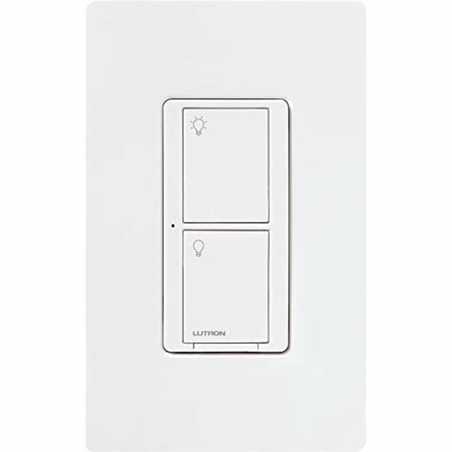 Lutron Caseta Smart Home Switch with Wallplate, Works with Alexa, Apple HomeKit, and Google for $59