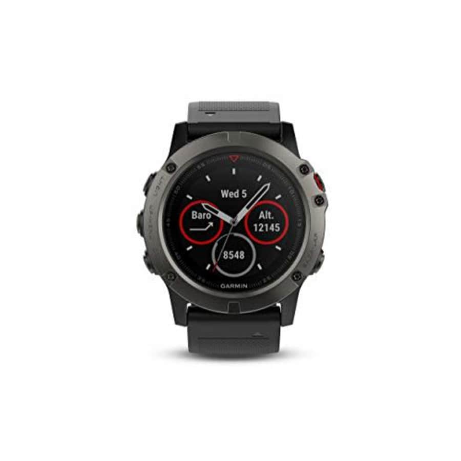 Garmin fnix 5X, Premium and Rugged Multisport GPS Smartwatch, features Topo U.S. Mapping, Slate for $280