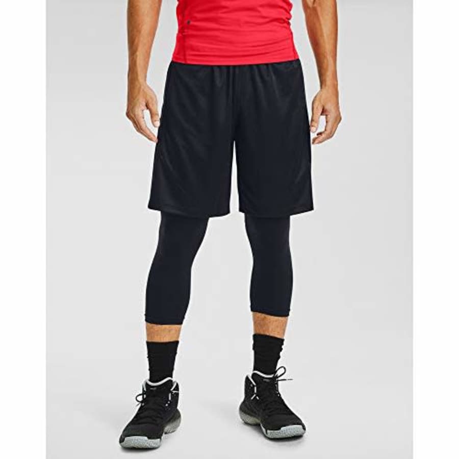 Under Armour Men's Elevated Knit Performance Shorts, Black (001)/Black, Medium for $35