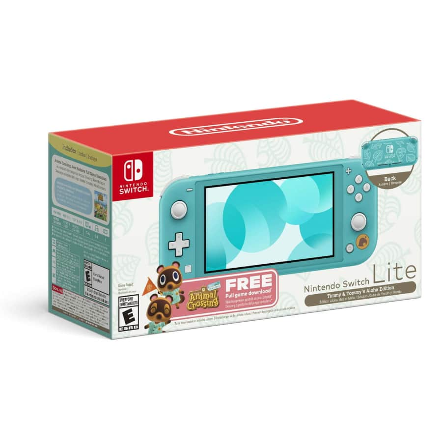 Nintendo Switch Lite Animal Crossing New Horizons Bundle for $159