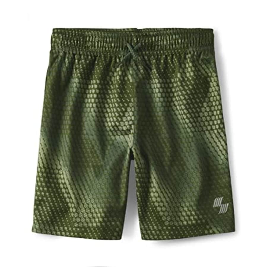 The Children's Place,Basketball Shorts,boys,Green Agate,X-Small for $14