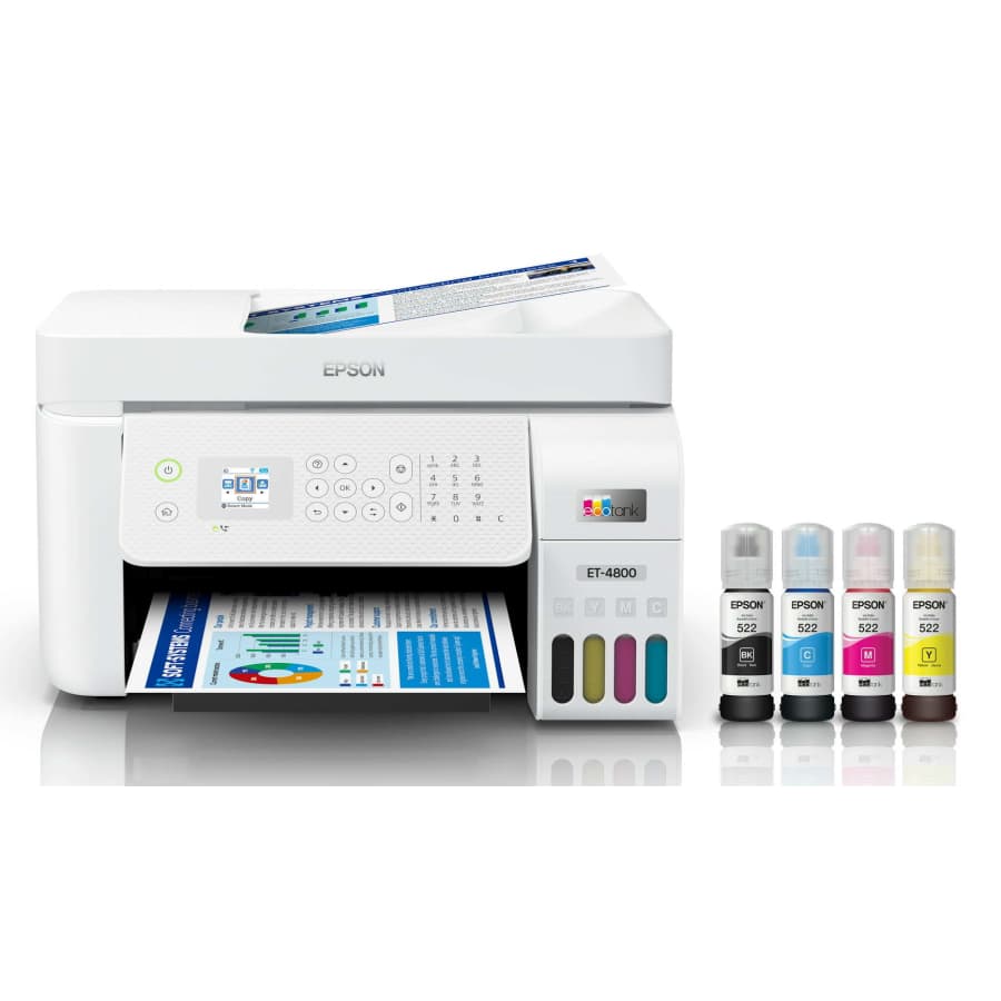 Epson EcoTank ET-4800 Wireless All-in-One Cartridge-Free Supertank Printer for $240
