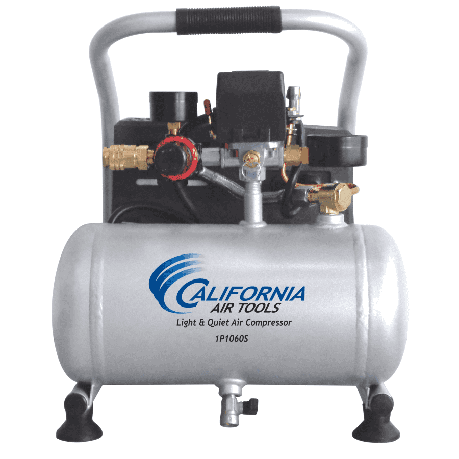 California Air Tools CAT-1P1060S Light & Quiet Portable Air Compressor, Silver for $134 California Air Tools CAT-1P1060S Light & Quiet Portable Air Compressor, Silver for $134
